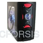 Caixa ATX sem fonte, com acrilico lateral, Preta, luzes frontais, 2 USB frontais, audio frontal; com porta frontal | Hist.: Caixa ATX GENERIC